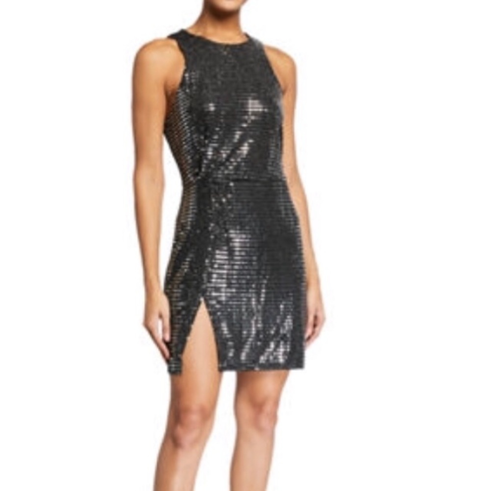 Endless Rose Back Slit Sequin Dress